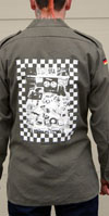 Army Surplus Shirt With Back Print by Tiger of London- Ska