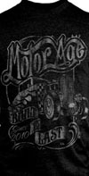 Built To Last on a vintage black shirt by Motor Age Clothing