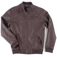 Sham Jacket by Brixton (Faux Leather!)- Brown