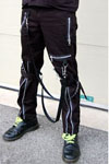 Heavy Duty Black Cotton Bondage Pants by Tiger Of London