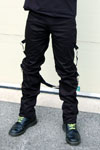 UK 2 Strap Bondage Pants by Tiger Of London- BLACK