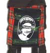 Red Plaid Bum Flap With God Save The Queen Print by Tiger Of London