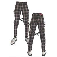 Bondage Pants by Dogpile- BLACK & TAN PLAID