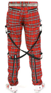 Bondage Pants by Dogpile- RED PLAID