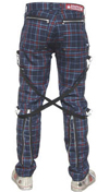 Bondage Pants by Dogpile- SNAKEBITE SHAMUS PLAID - SALE sz  42 only