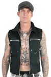 Punx Vest by Dogpile- SOLID BLACK