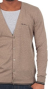 Hazlewick Cardigan Sweater in ALMOND MARL by Ben Sherman (Sale price!)