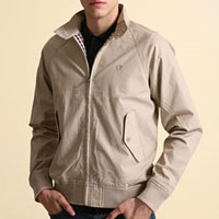London Harrington Jacket by Ben Sherman- MOON (KHAKI)