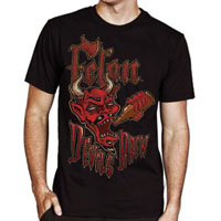 Devil's Brew Image on a black shirt by Felon Clothing - SALE
