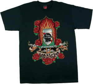 Immaculate Beer on a black shirt by Felon Clothing - SALE