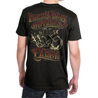 Ladies Love Outlaws Image on a black shirt by Felon Clothing