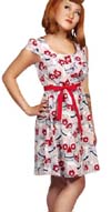 Sandy Sin Sugar Skull Dress by Folter Clothing- SALE