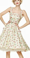 Tiger Lilli Cream Dress by Hell Bunny - SALE sz 4x only