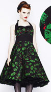 Freddy Monster Print Blood Splattered Dress by Hell Bunny 