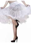 Long White 25" Petticoat by Hell Bunny