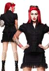 Arabella Steam Punk Lace Top by Hell Bunny  - SALE sx Sm only