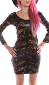 Ladies Tigre & Bunny Sequin Dress by Iron Fist - SALE