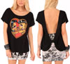 Kiss of Death Open Back Top by Iron Fist 