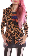 Street Walking Cheetah Blazer/Jacket by Iron Fist  - SALE
