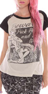 Beware Raglan Ladies Tee by Iron Fist - SALE