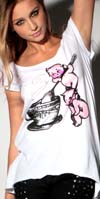 Ladies 2 Scoops Kewpie Tee by Iron Fist - SALE sz XL only
