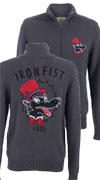 Dapper Dally Knit Zip Up Guys Sweater by Iron Fist - SALE