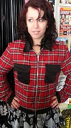 Red Plaid & Black GIRLS Mechanics Jacket by Piston Clothing