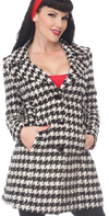 Houndstooth Coat by Voodoo Vixen/ Living Dead Souls