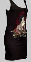 Tiger Pin Up Square Back Dress  by Timeless/King Kerosin Clothing- Black - SALE