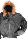 MA-1 HOODED Flight Jacket by Knox Armory- Gunmetal Grey