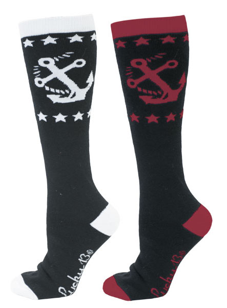 Anchors Away Girls Knee Socks by Lucky 13
