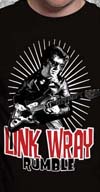 Link Wray Rumble on a black shirt by Toxico
