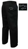 Guys Black Embroidered Chinos by Lucky 13- Death Or Glory - SALE sz 30 only