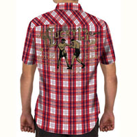 Fisticuffs Red Plaid short sleeve button up shirt by Lucky 13 - SALE