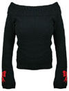 Bow Down Cowl Neck Sweater by Lucky 13 - SALE