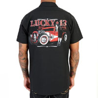 Adrian (Girl & Hot Rod)) Short Sleeve Workshirt by Lucky 13