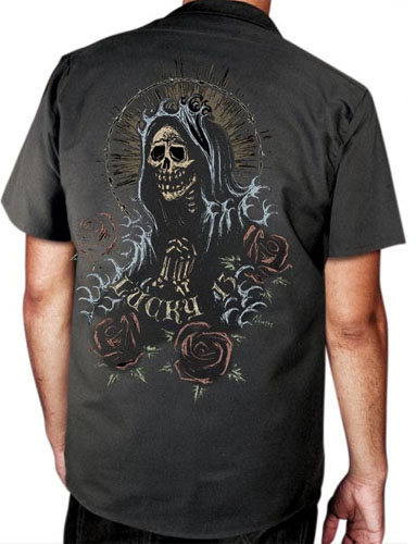 Santa Maria Artist Series Short Sleeve Workshirt by Lucky 13 - SALE