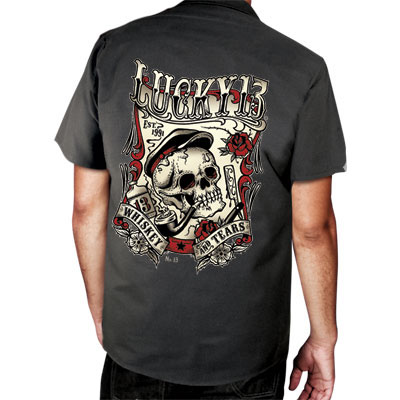 Whiskey & Tears Short Sleeve Workshirt by Lucky 13