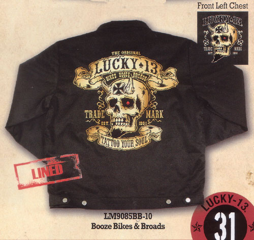 Booze Bikes Broads Lined Chino Jacket by Lucky 13 - SALE
