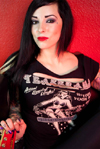 Burlesque Shredded Raw Edge Teaser Shirt  by Lucky 13 - SALE