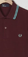 Fred Perry Classic Fit Twin Tipped Polo Shirt- PORT