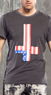 Fuck Faith on a Vintage Grey Shirt by Lip Service - SALE