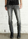 Junkie Vintage Grey Guys Stretch Jeans by Lip Service
