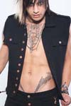 Mens Button Front Vest by Lip Service - SALE XXL only
