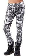 Junkie Skinny Fit Guys Stretch Jean in PORNO PRINT by Lip Service - SALE sz 34 only