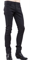 Pinstripe Stretch Jeans by Lip Service