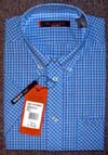 Mod Fit Short Sleeve Button Up by Ben Sherman- Glacier Blue (ma00251s)