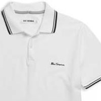 Classic Pique Polo by Ben Sherman- BRIGHT WHITE