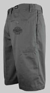 Timeless Clothing / King Kerosin Charcoal Embroidered Shorts - Crown - SALE sz 30 only