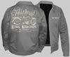 *****King Kerosin Embroidered Grey Work Jacket by Timeless Clothing- Flathead Bobber - SALE